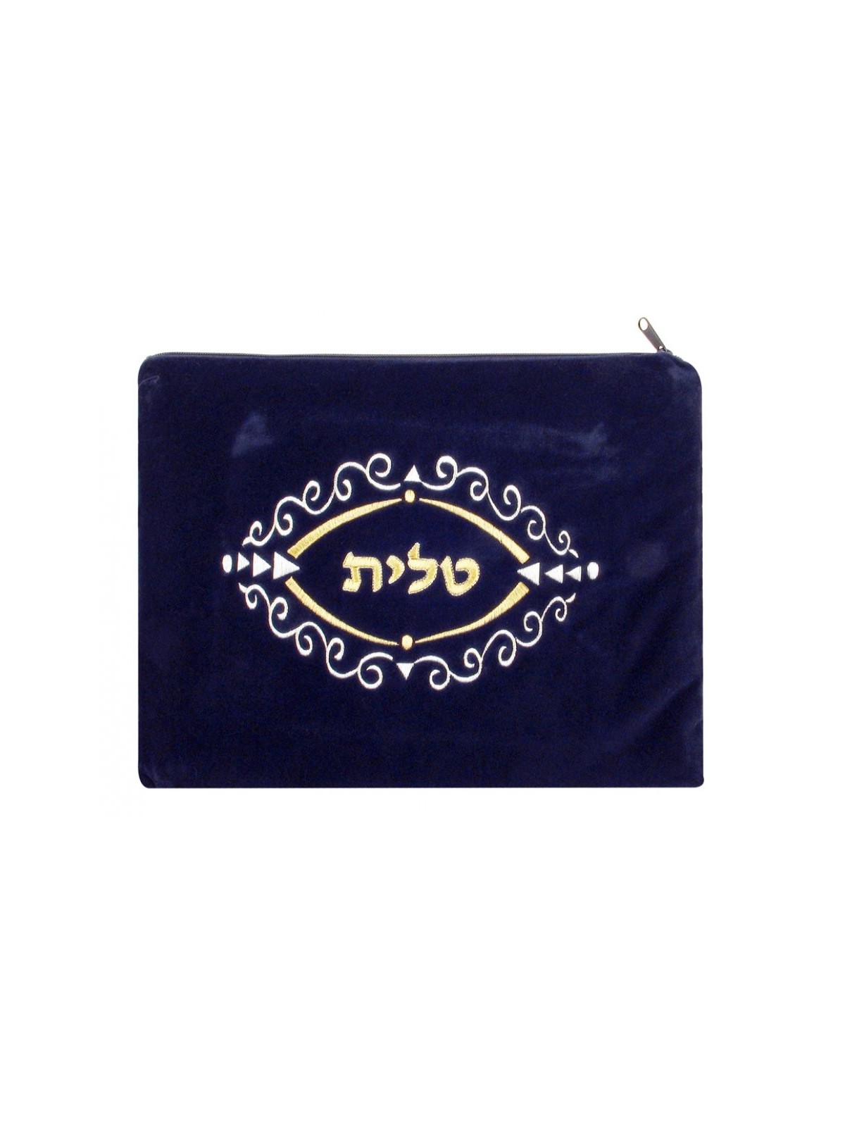 כחול כהה קטיפה טלית תיקי תפילין גליל... | תיקי טלית ותפילין